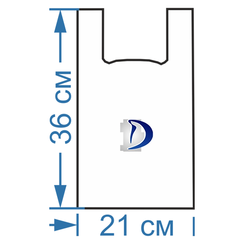 Пакет Майка 23/15*37 см., c логотипом