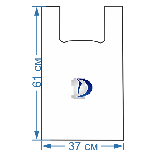 Пакет Майка 35/20*60 см., c логотипом