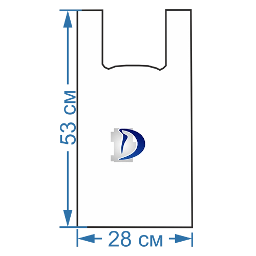 Пакет Майка 28/15*55 см., c логотипом